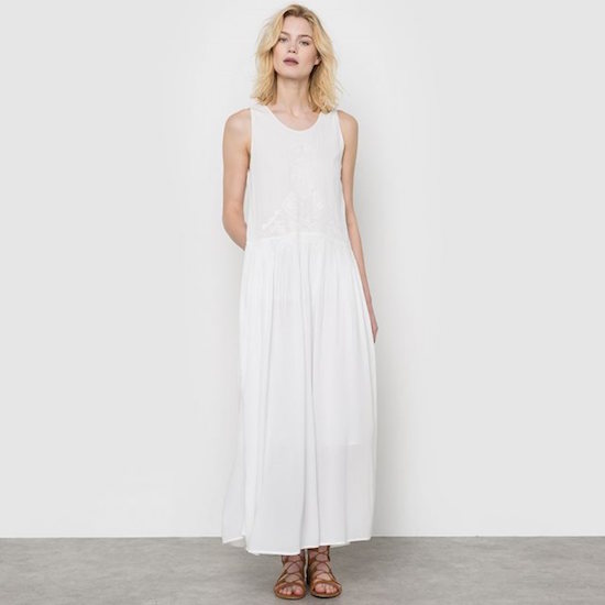 robe blanche longue See U Soon sur La Redoute