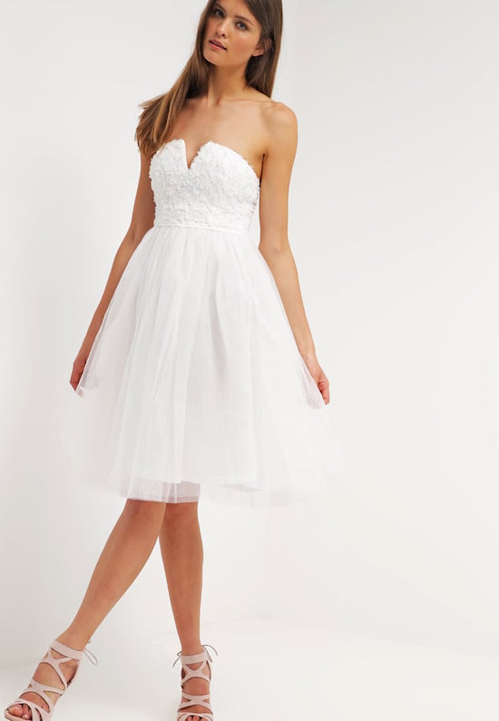 robe blanche bustier Rare London