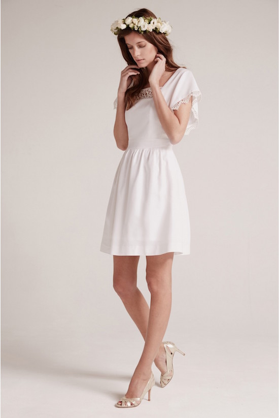 robe blanche courte Pablo