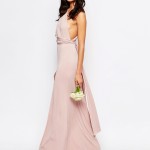 Robe longue rose sur Asos