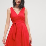 Robe courte de soirée rouge sur Zalando