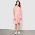 Robe Jacquart rose sur la redoute