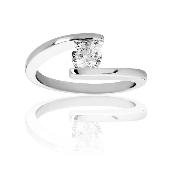 Bague de fiançailles solitaire avec diamant