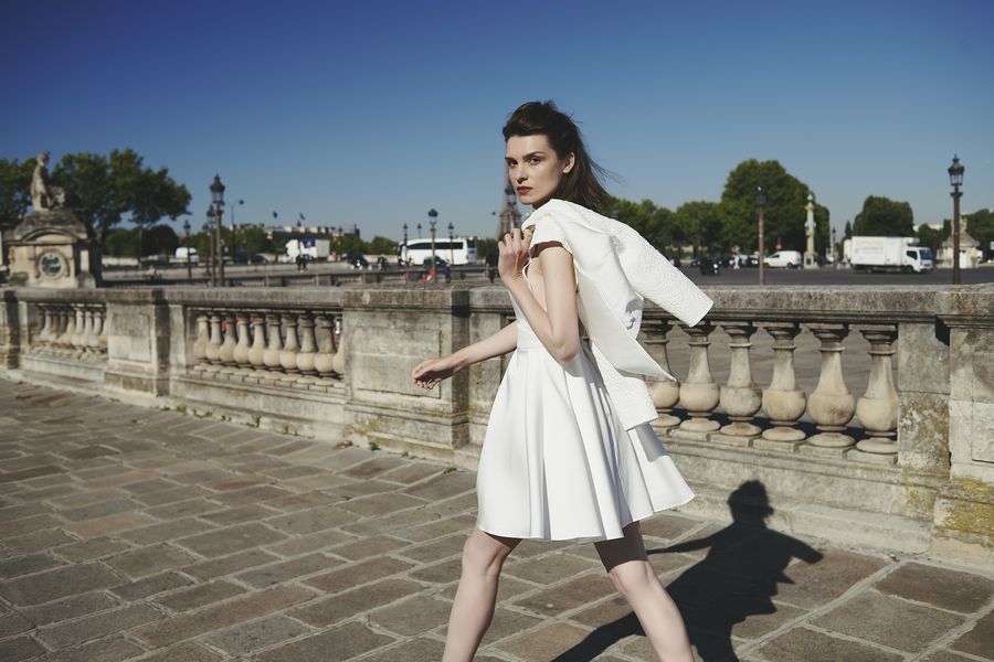 Robe de mariée avec veste