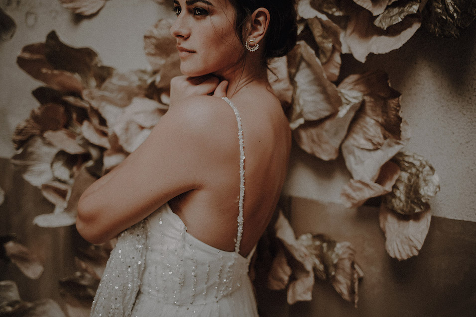Robe de mariée bretelles spaghetti