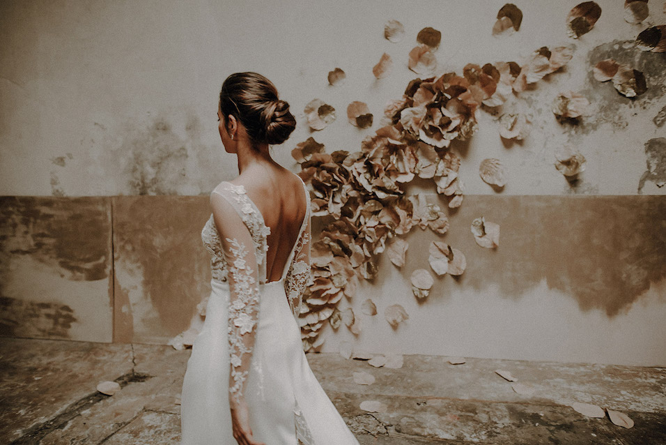 Robe de mariée à Fleurs