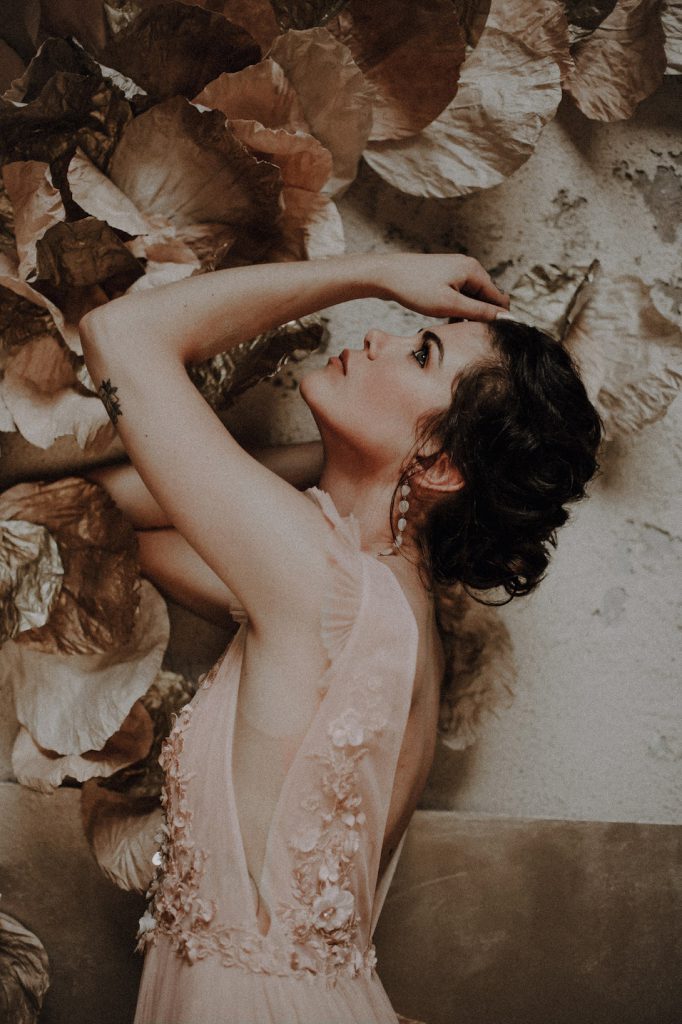 Robe de mariée rose