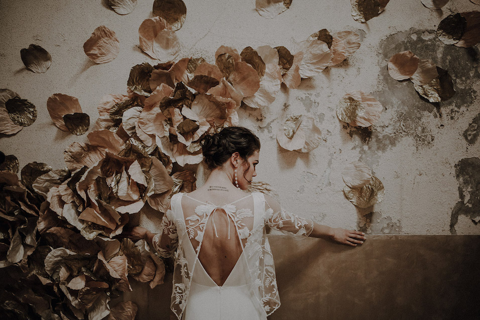 Robe de mariée dos nu