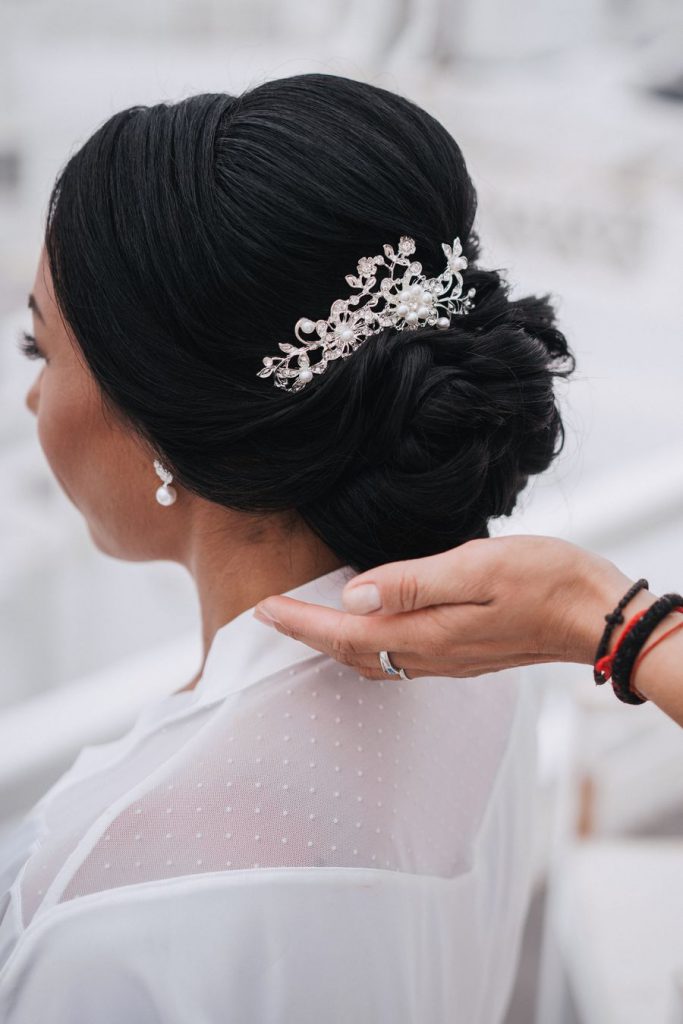 La coiffure de la mariée