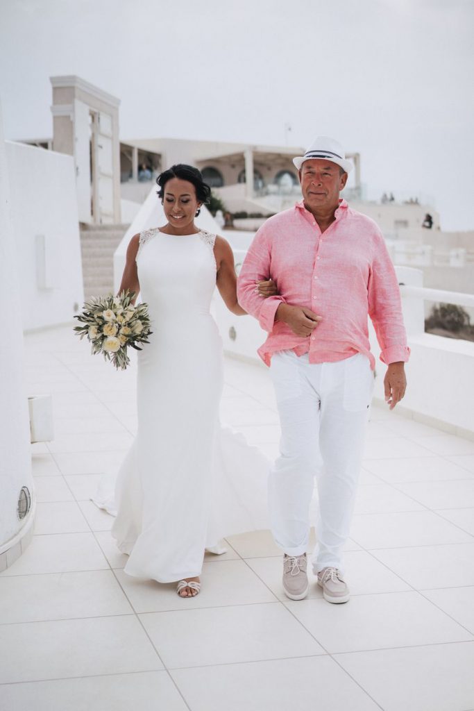 La mariée et son père