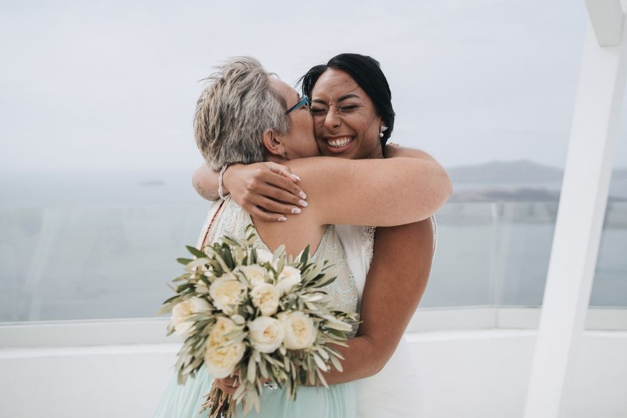 La mariée et sa mère