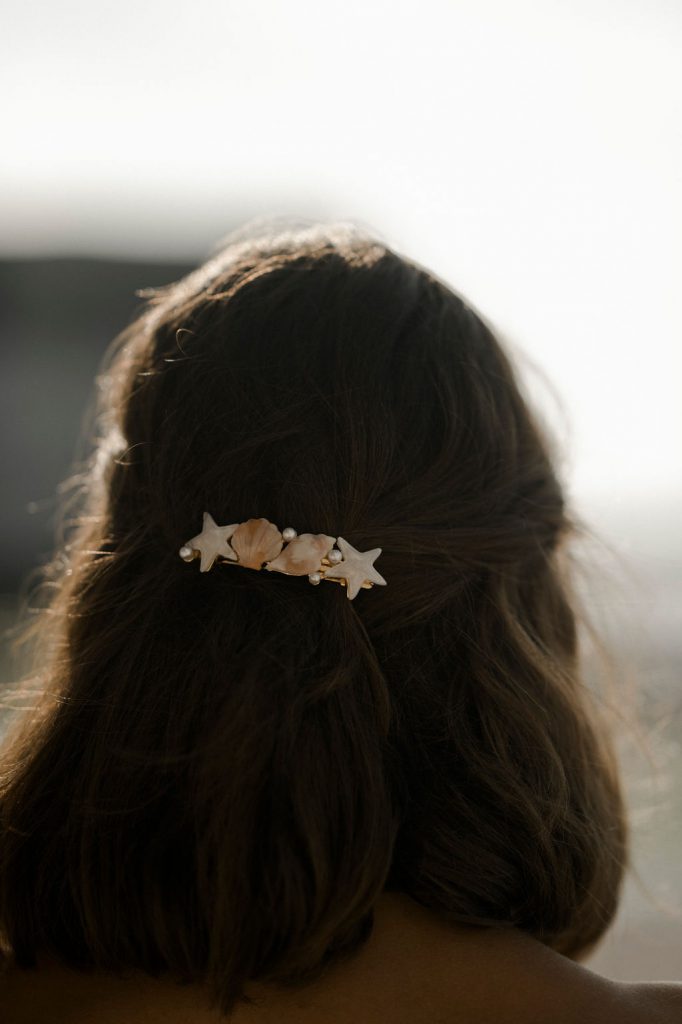 Barrette pour la coiffure de la mariée