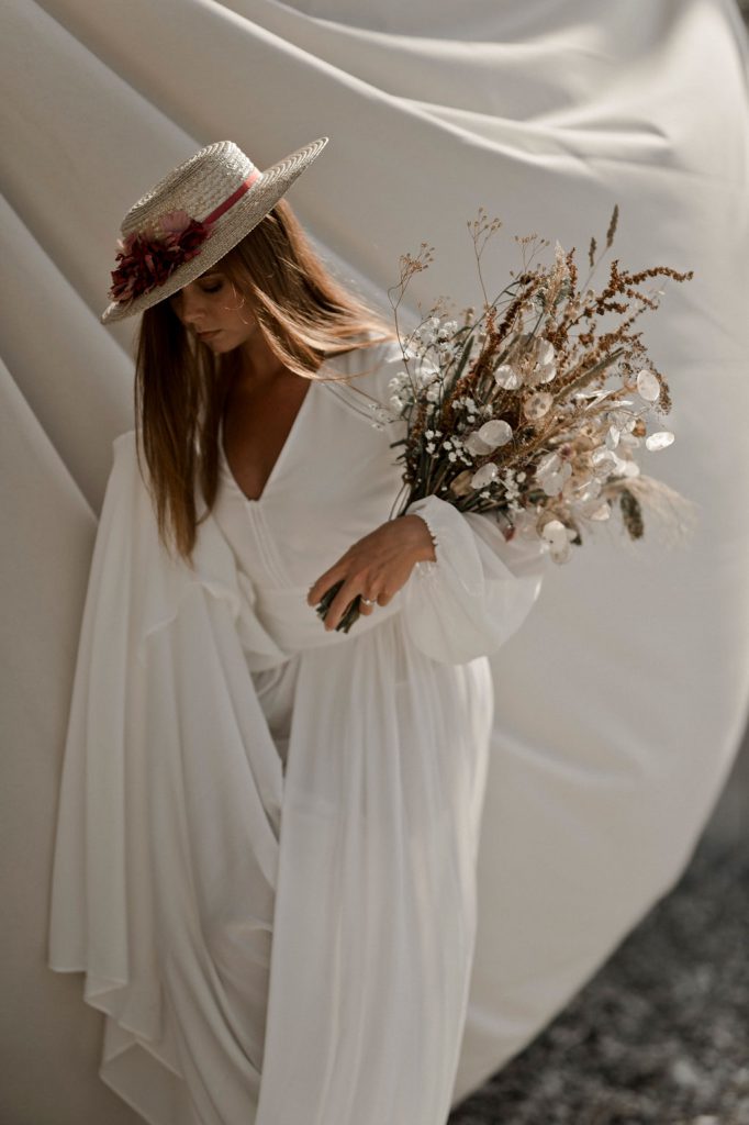 Robe de mariée pour un mariage sur la plage