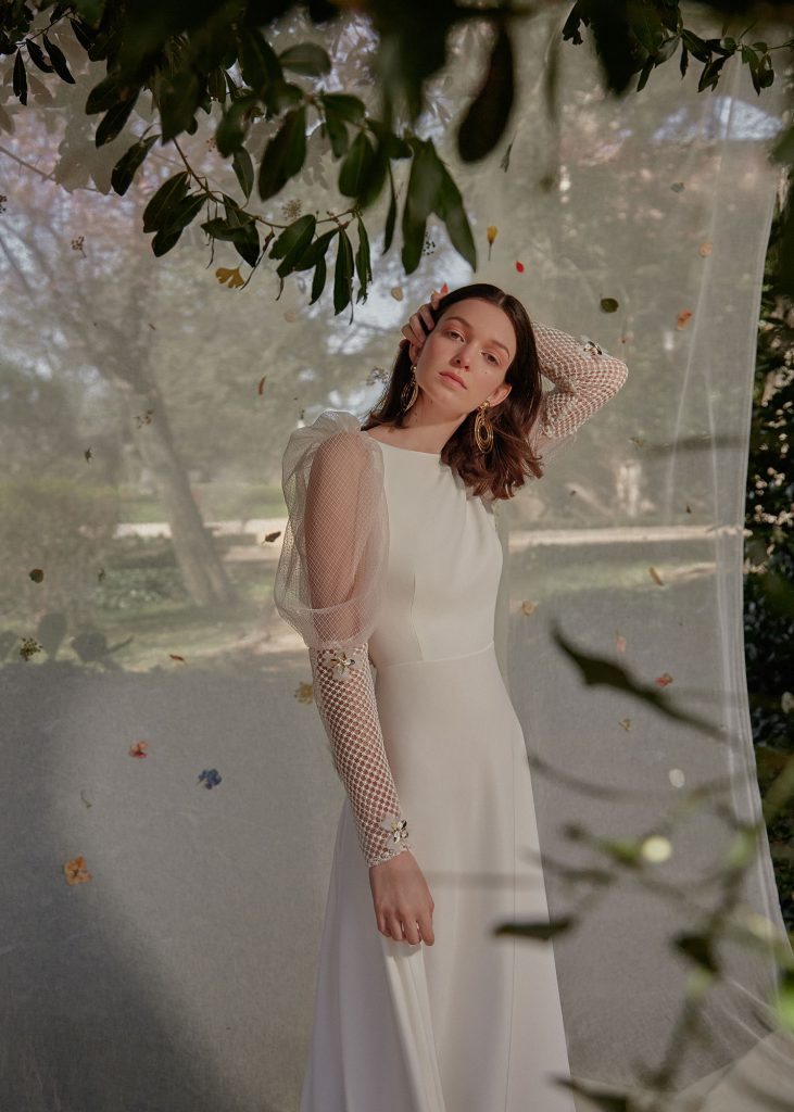 Robe de mariée à manches longues