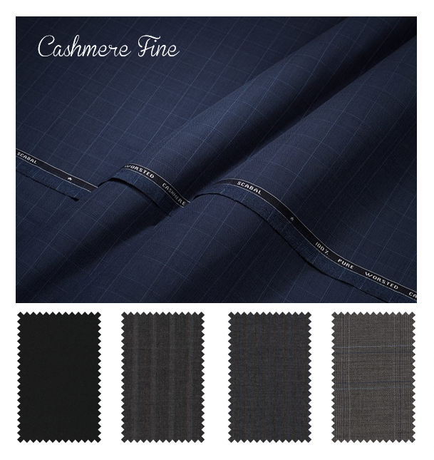 Tissu cachemire pour costume de marié ©SCABAL