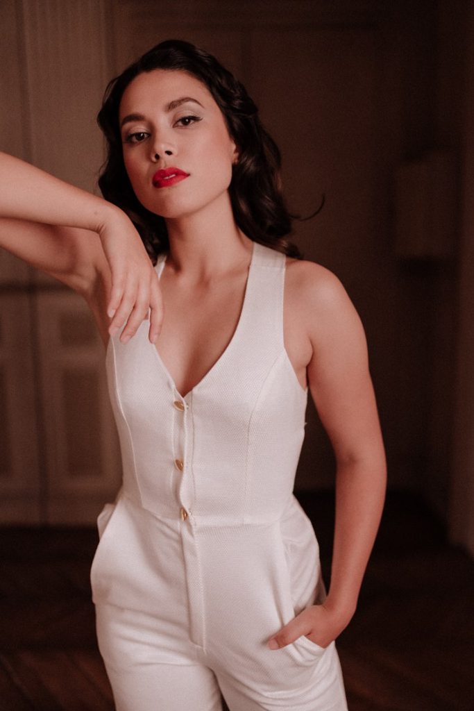 Combinaison de mariée vintage