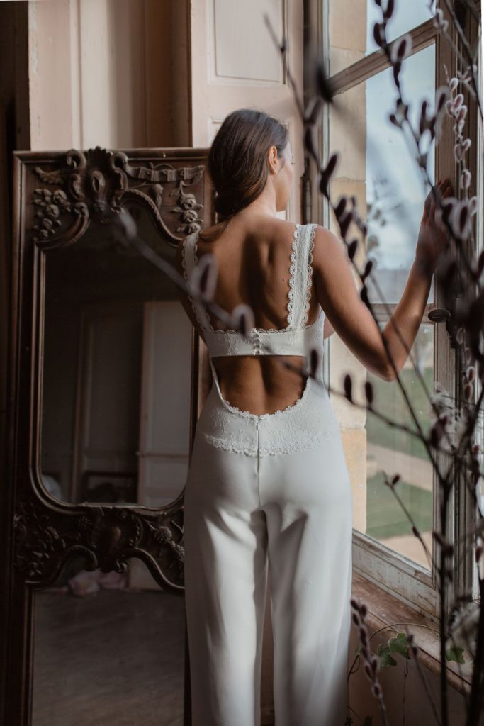 Combinaison de mariage romantique