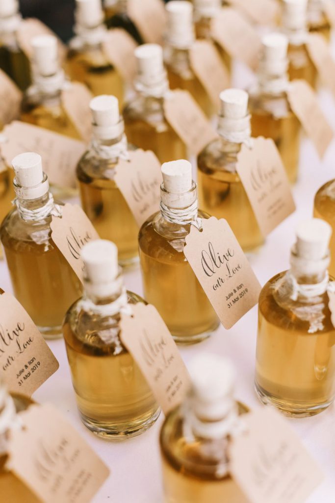 Cadeaux pour les invités : de l'huile d'olive