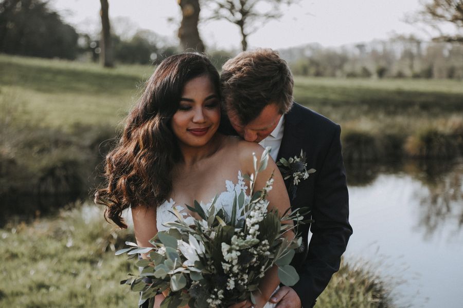 Photo de mariage à la campagne