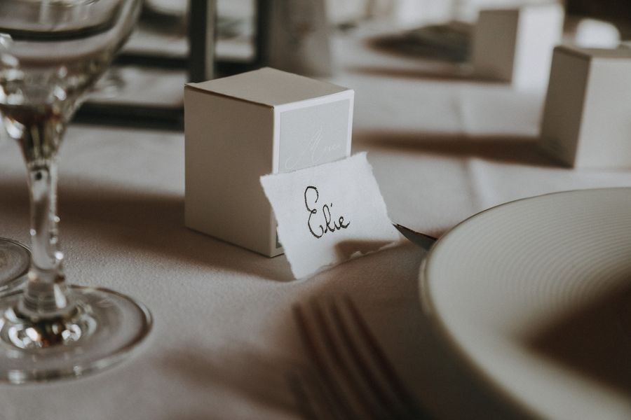 La table de réception du mariage
