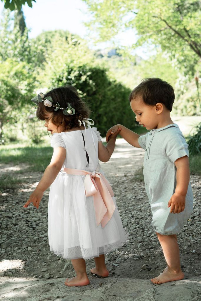 Tenues pour enfants de cortège de mariage