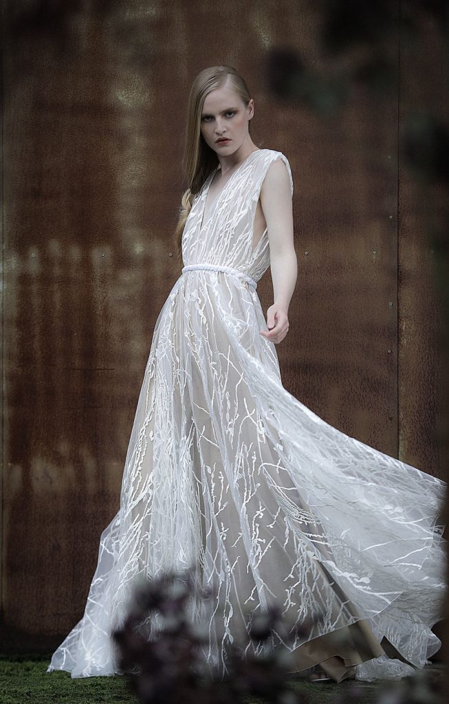 Robe de mariée bohème et antique
