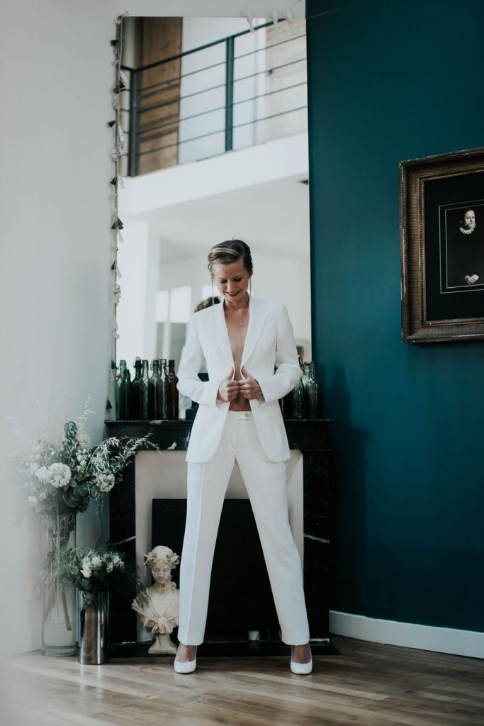 Smoking de mariée