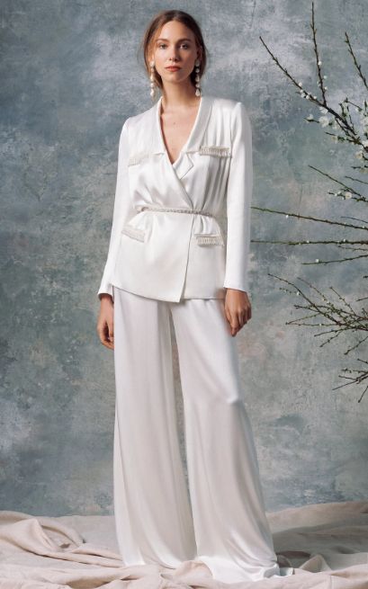 Ensemble de mariée satiné