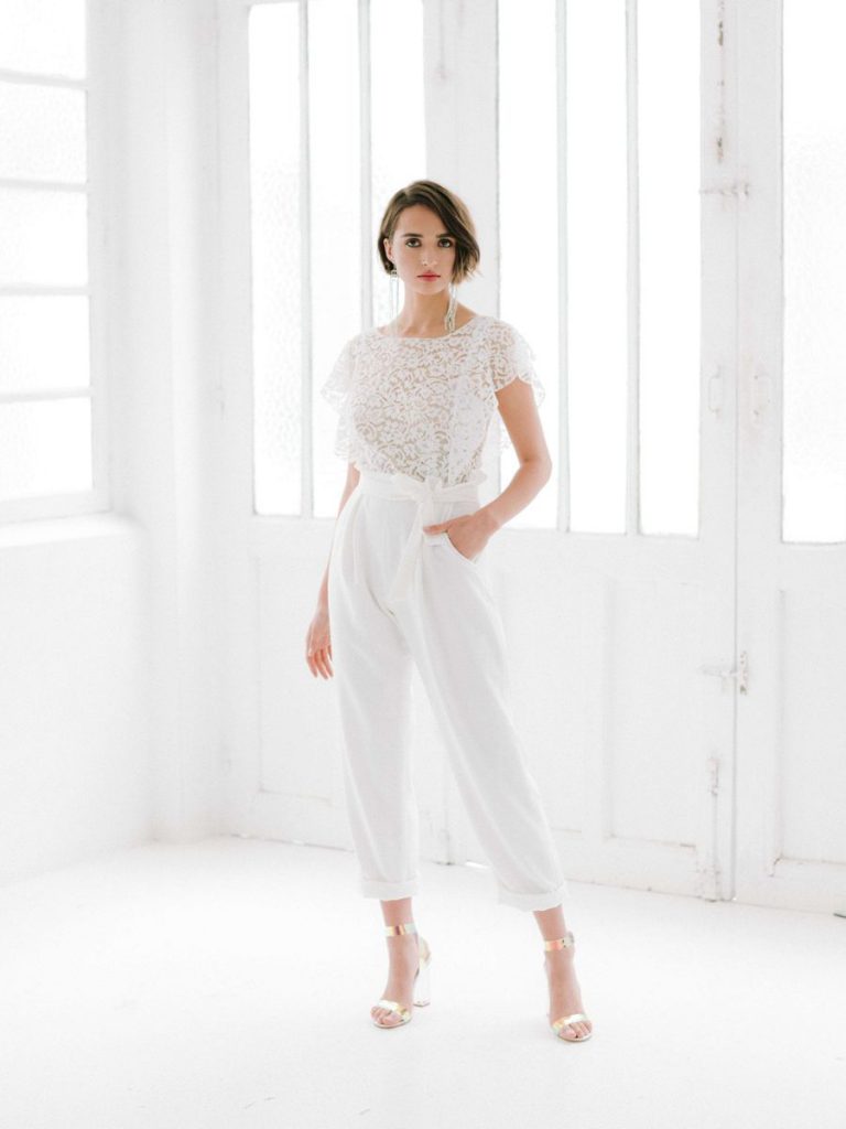 Tenue de mariée moderne