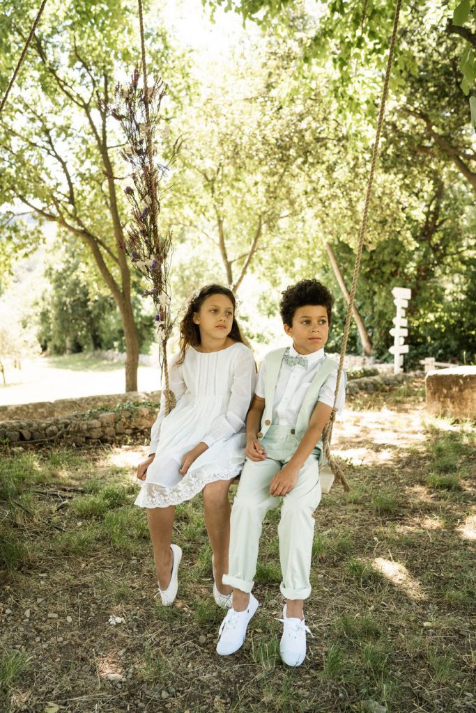 Tenues pour enfants de cortège de mariage