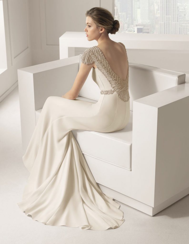Robe de mariée dos nu