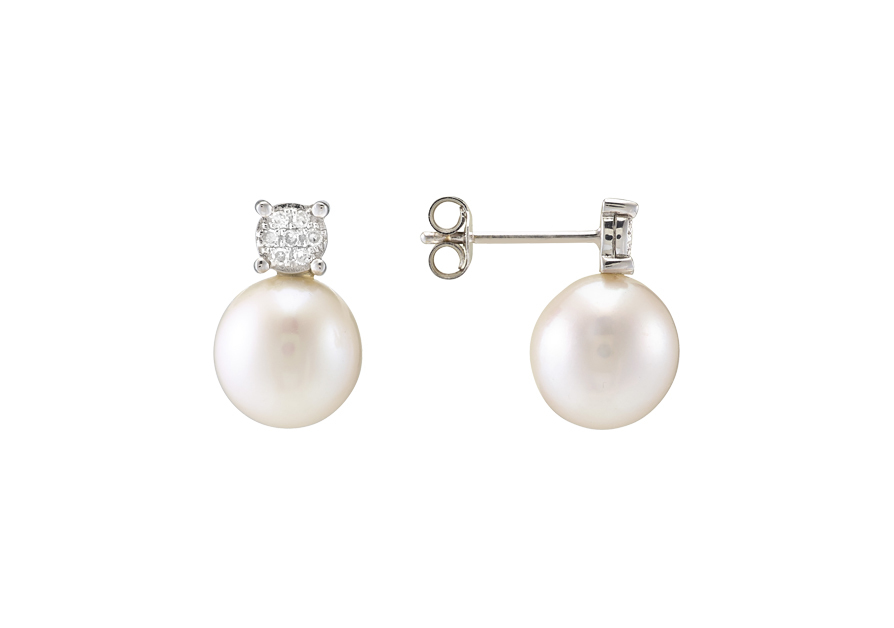 Perle d'eau douce boucle d'oreille