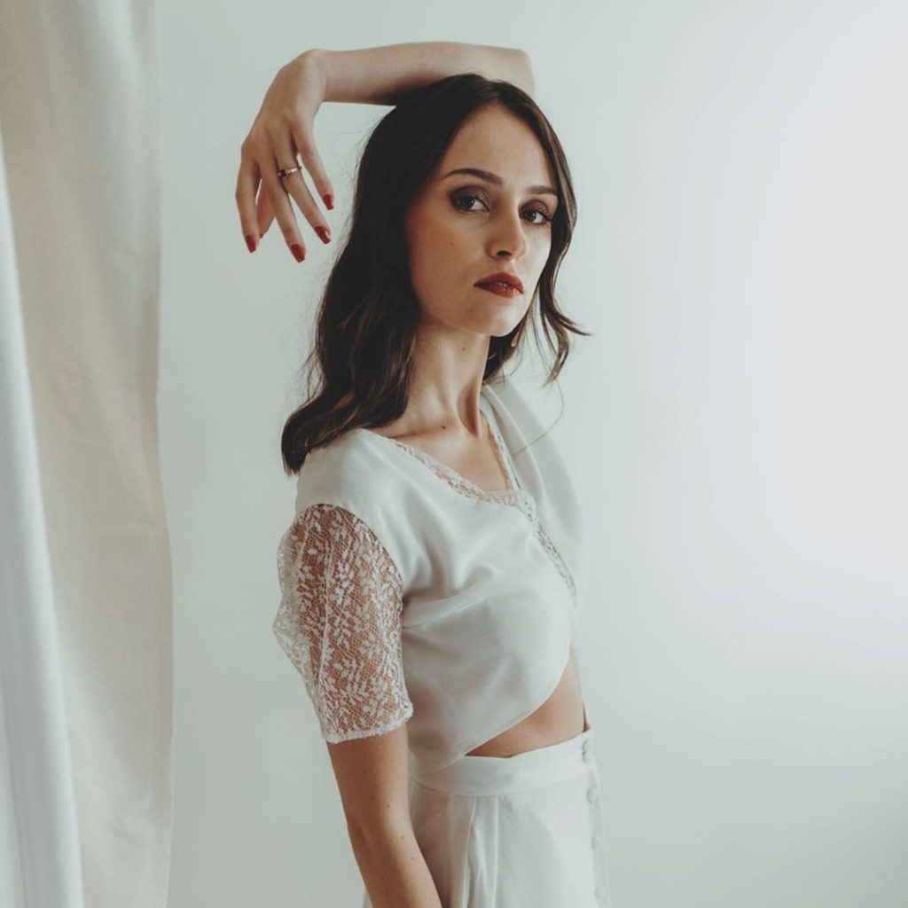 Tope et jupe de mariée Mélodie Boitard