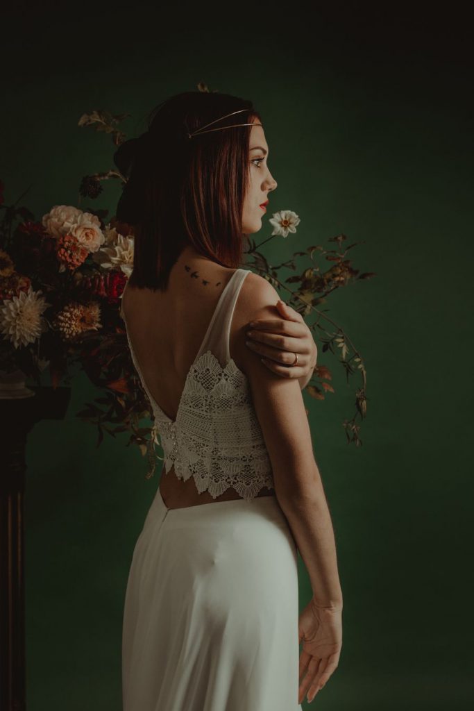 Robe de mariée bohème deux pièces Elsa Gary