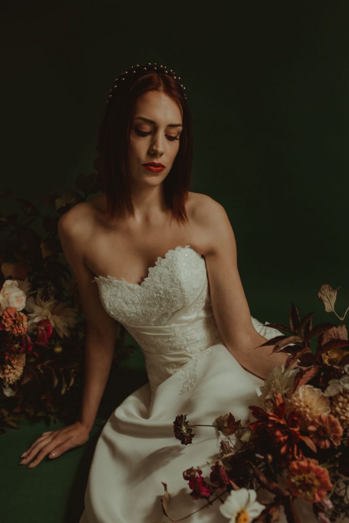 Robe de mariée bustier Eglantine Créations