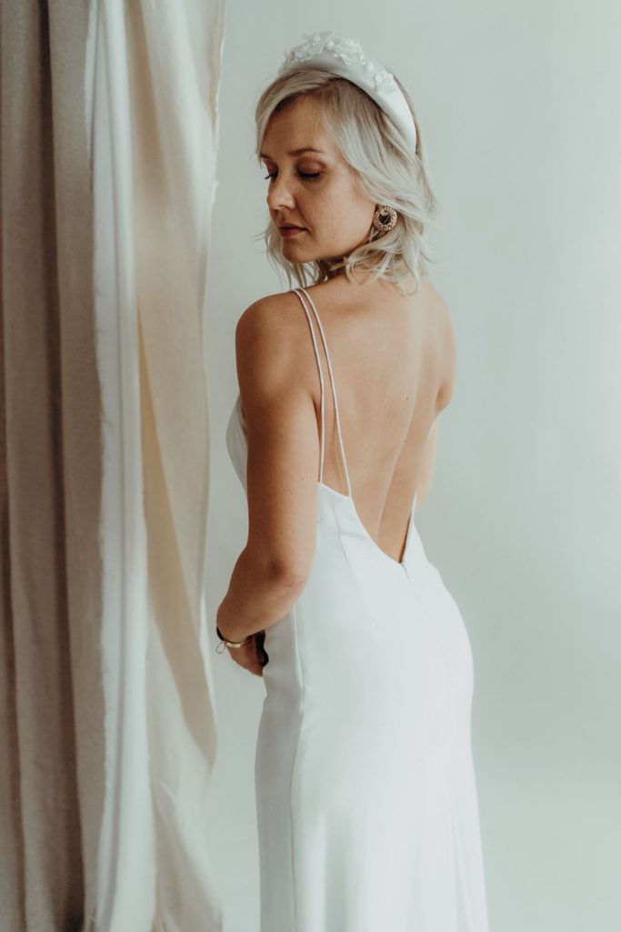 Robe de mariée simple slip dress Aurélia Hoang