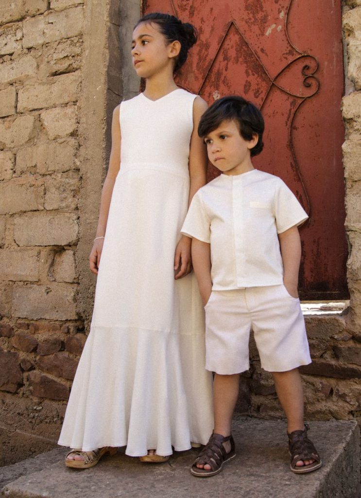 Enfants d'honneur en blanc