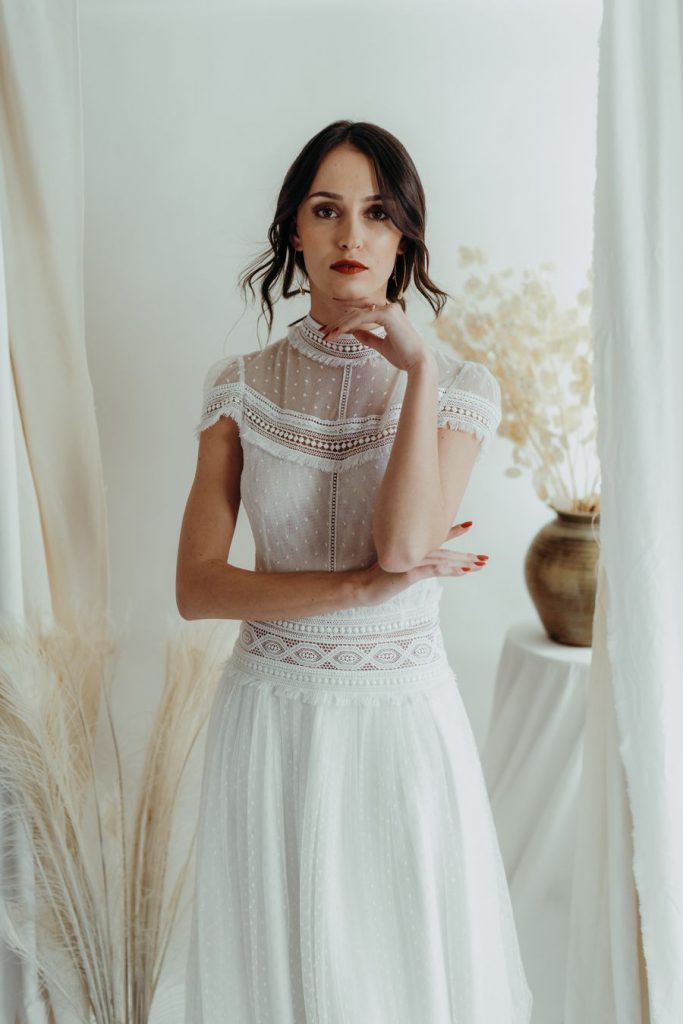 Robe de mariée bohème Rembo Styling