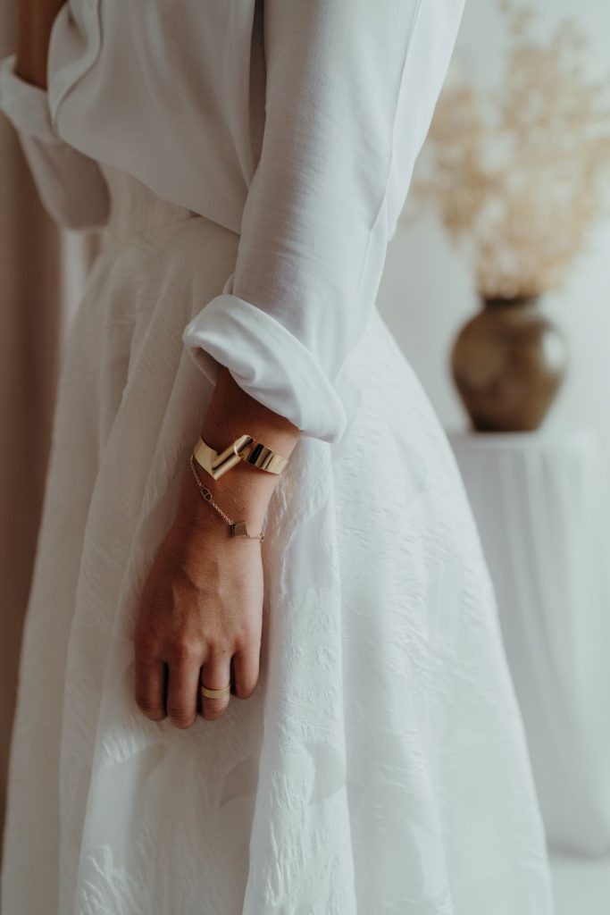 Chemise et jupe de mariée Anne de Lafforest