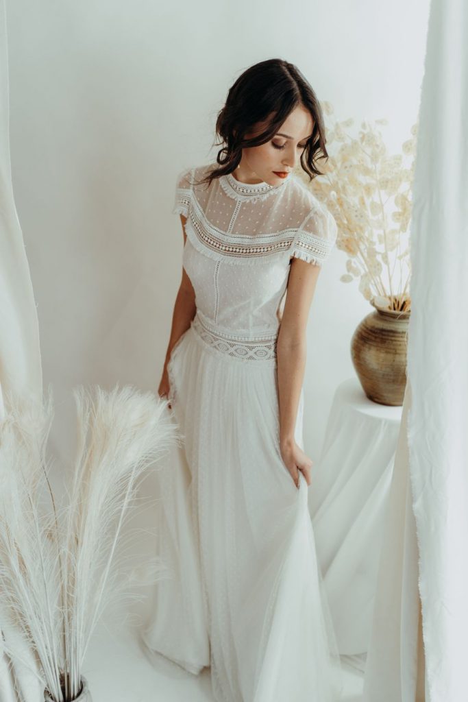 Robe de mariée bohème Rembo Styling