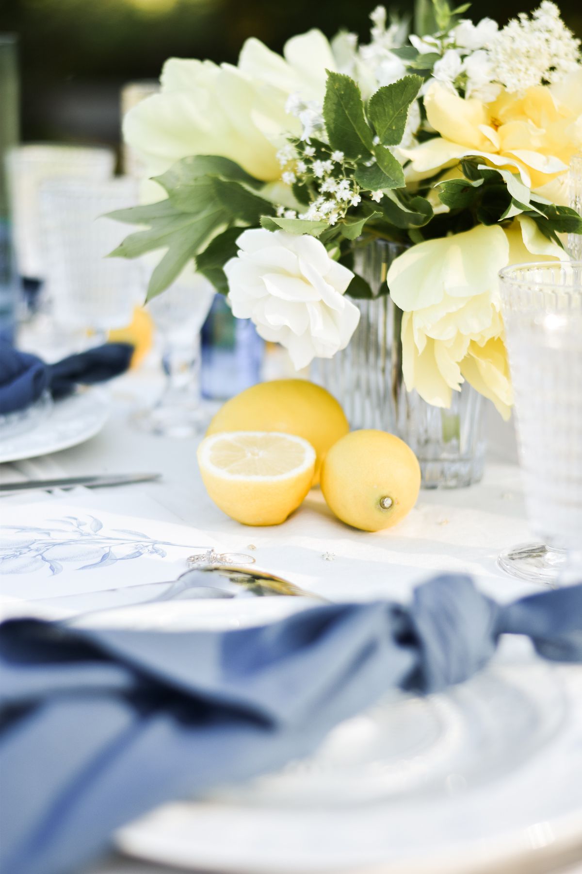 Table de mariage méditerranéenne