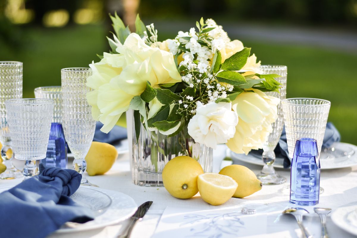 Table de mariage méditerranéenne