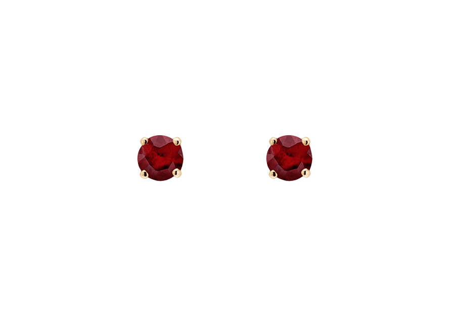 Boucles Cardinal Rubis 