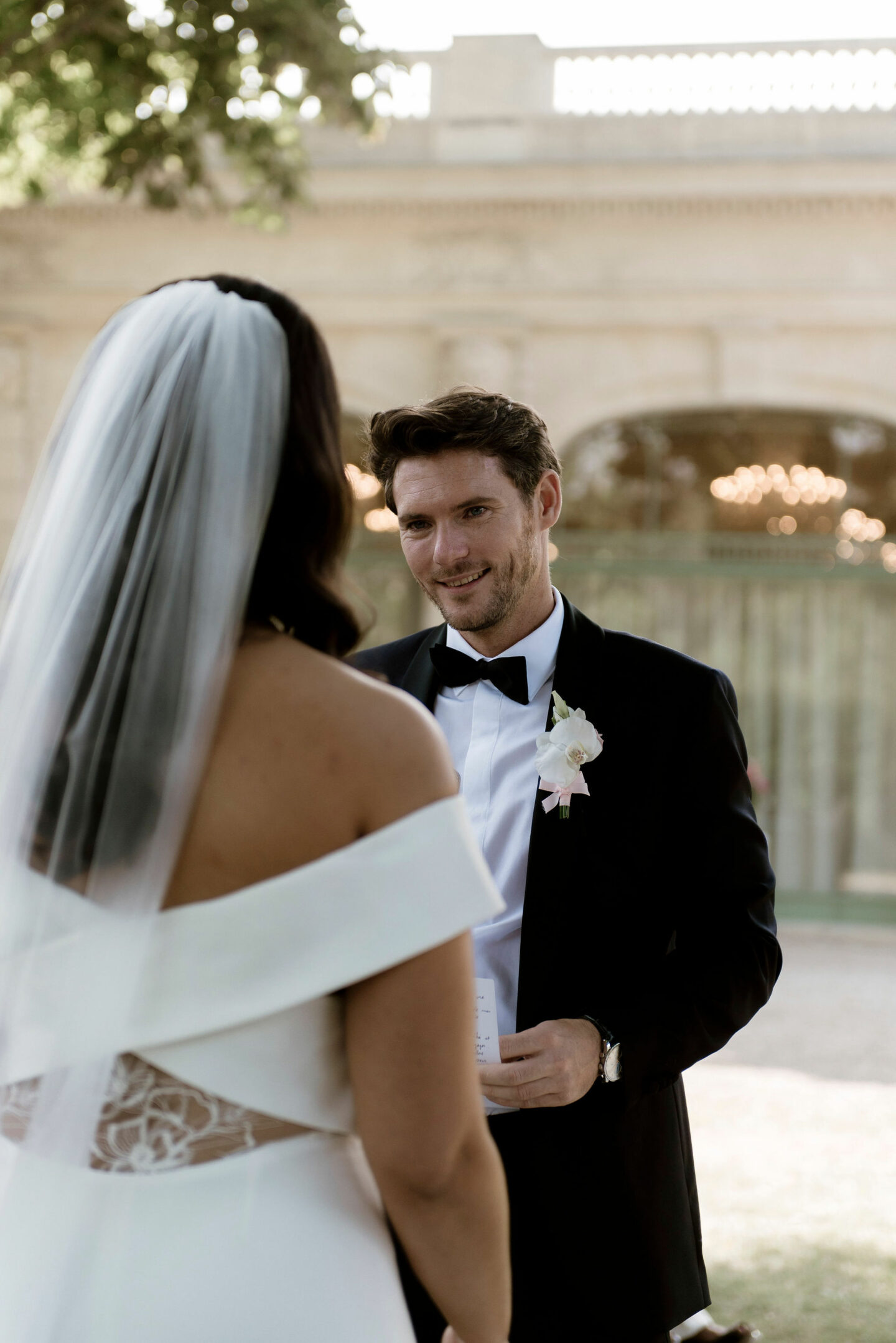 regard voile mariage 