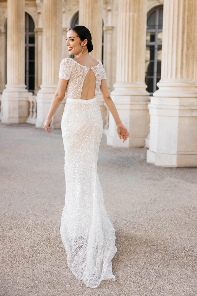 Albe Editions -mariage - Wedding - Robe strass et paillettes - Adelie Metayer