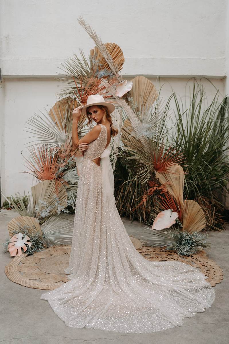 Albe Editions -mariage - Wedding - Robe strass et paillettes - Alma Real