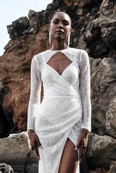 Albe Editions -mariage - Wedding - Robe strass et paillettes - Manon Gontero