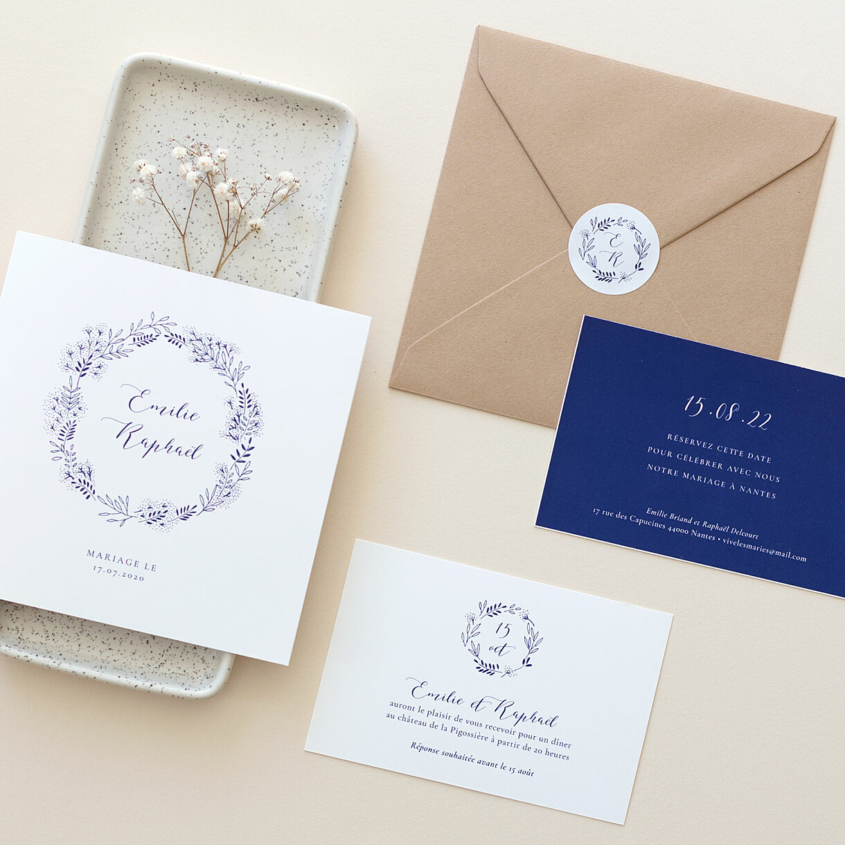 Albe Editions - Wedding - mariage - papeterie - Rondes des près