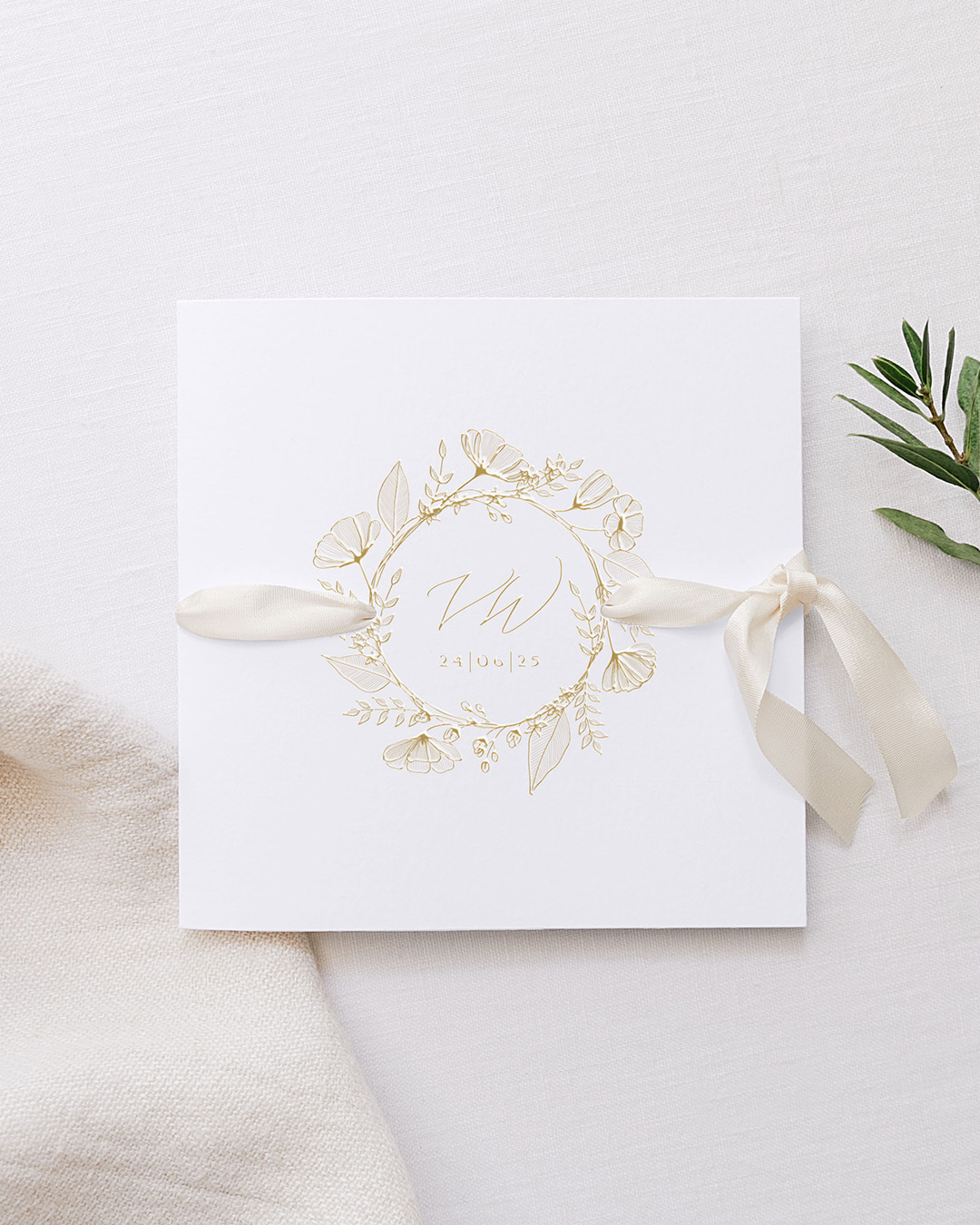 Faire-part chic pour les mariages intemporels 