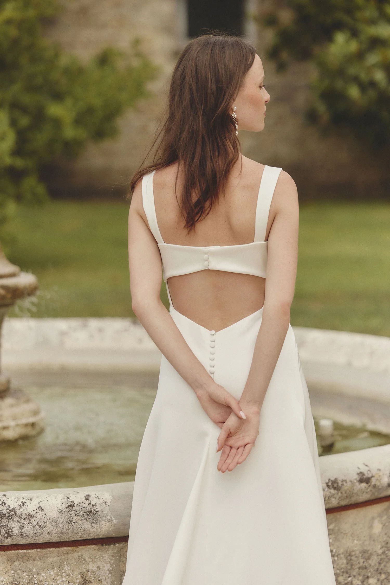 robe de mariée en satin simple